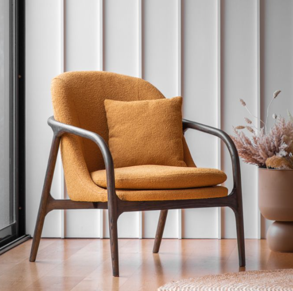 Noble Ochre Armchair by Hudson Living | Style Our Home