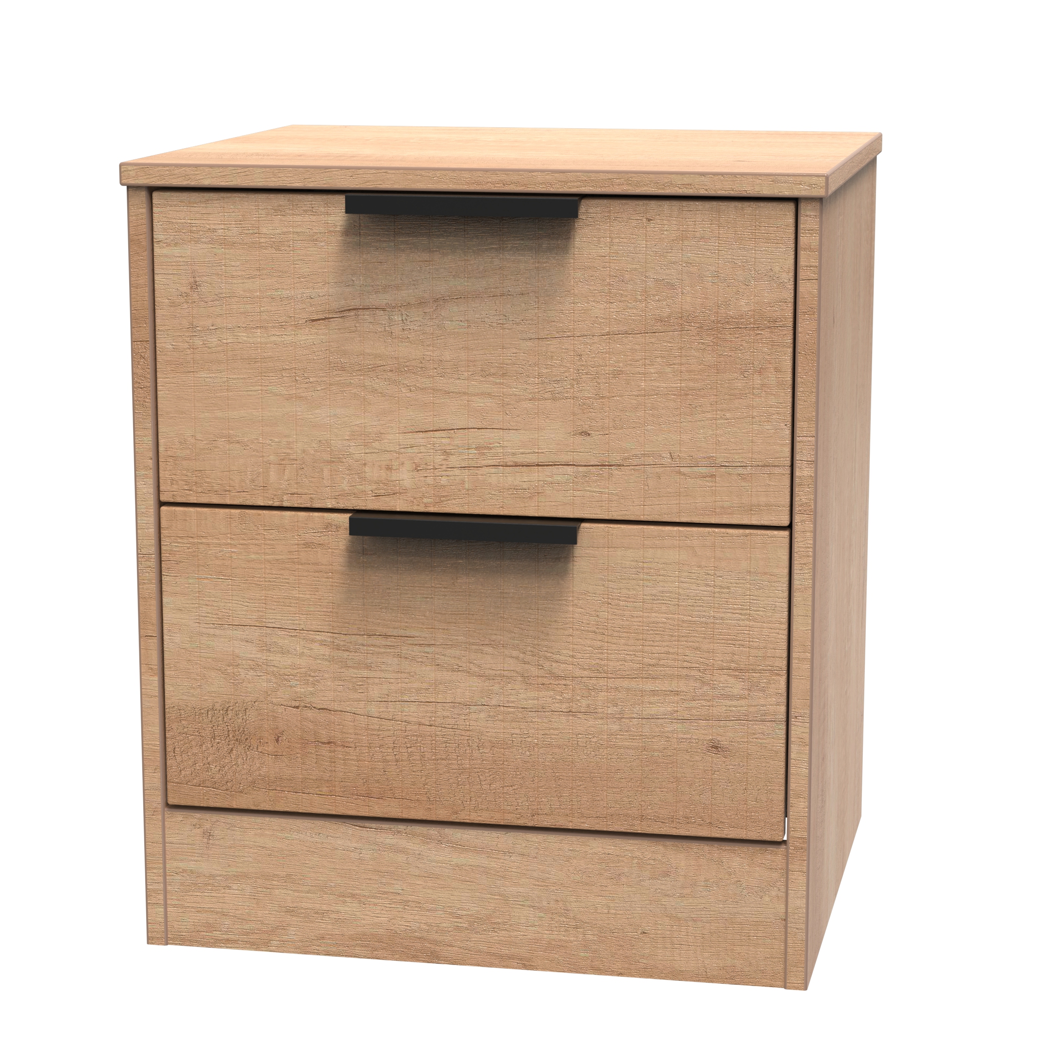 Nashville 2 Drawer Bedside Cabinet in Nebraska Oak by Welcome Furniture | Style Our Home