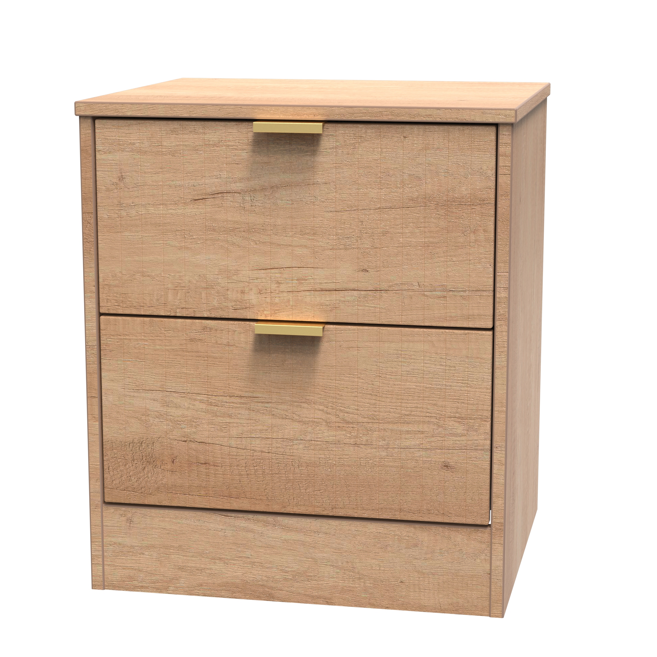Nashville 2 Drawer Bedside Cabinet in Nebraska Oak by Welcome Furniture | Style Our Home