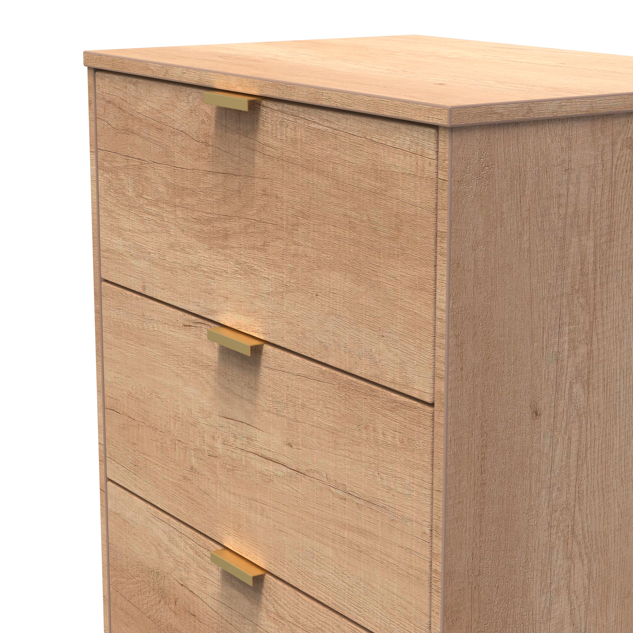 Nashville-3 Drawer Bedside Cabinet in Nebraska Oak by Welcome Furniture | Style Our Home