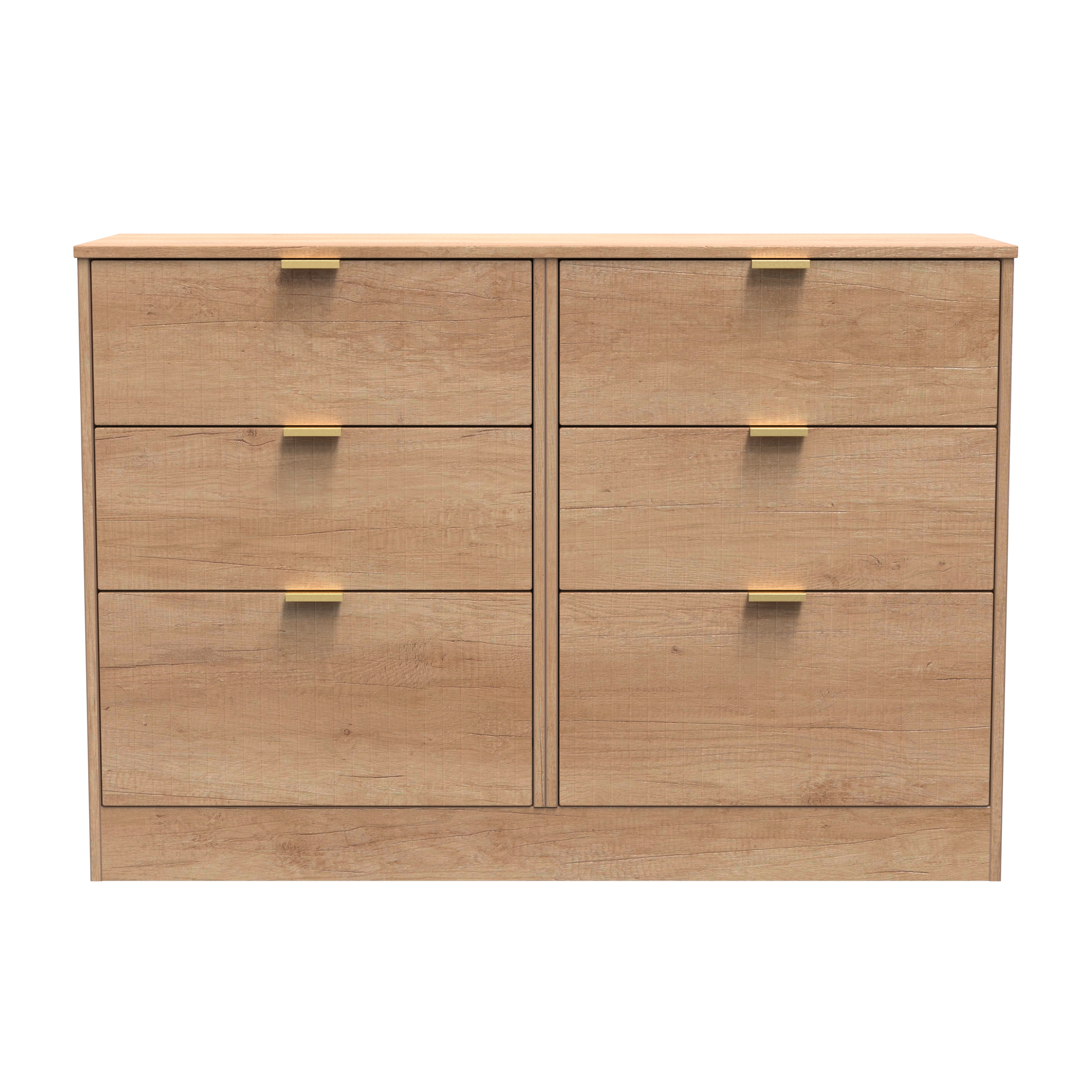 Nashville 6 Drawer Midi Chest in Nebraska Oak by Welcome Furniture | Style Our Home