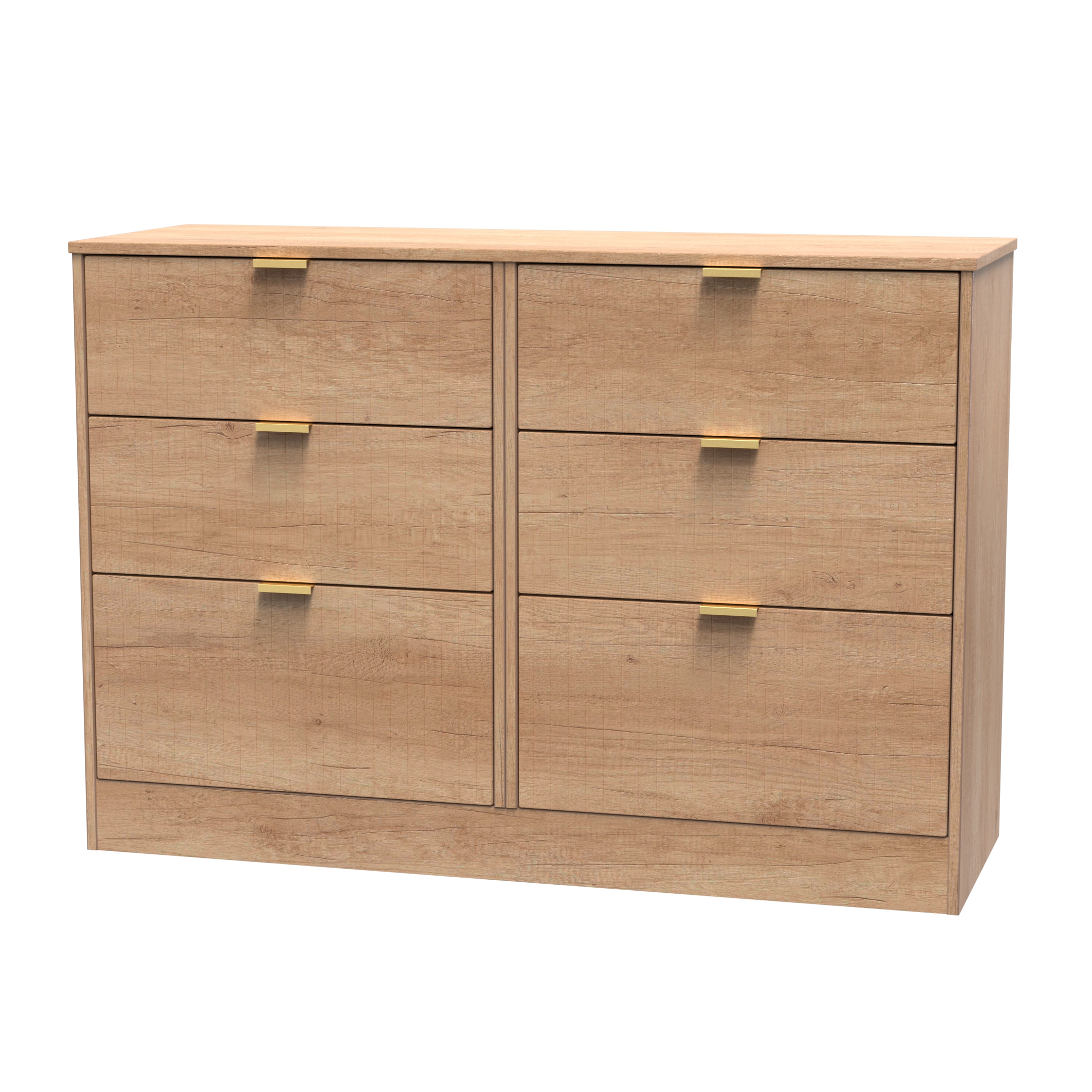 Nashville 6 Drawer Midi Chest in Nebraska Oak by Welcome Furniture | Style Our Home
