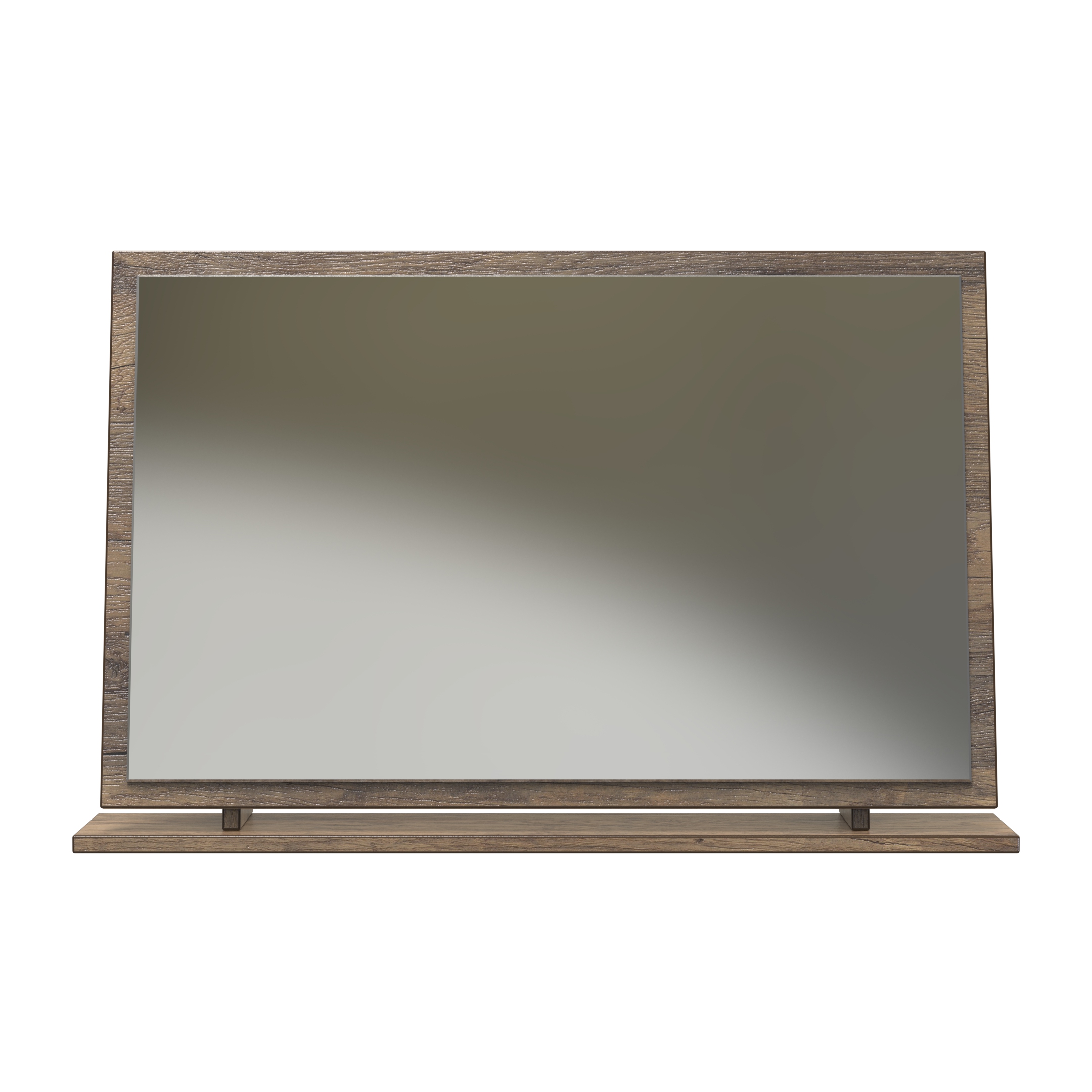 Nashville Large Mirror in White Matt & Vintage Oak by Welcome Furniture | Style Our Home