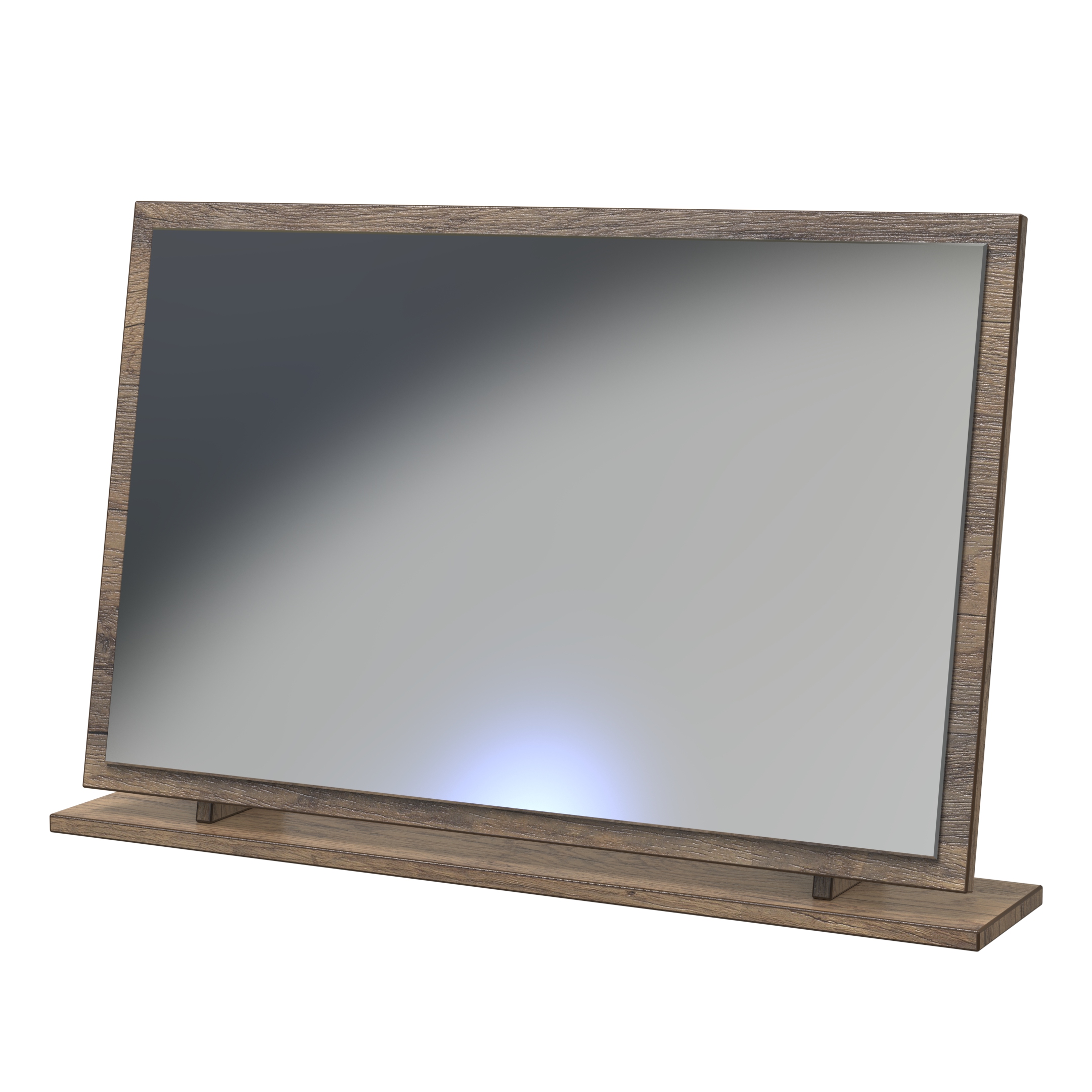 Nashville Large Mirror in White Matt & Vintage Oak by Welcome Furniture | Style Our Home