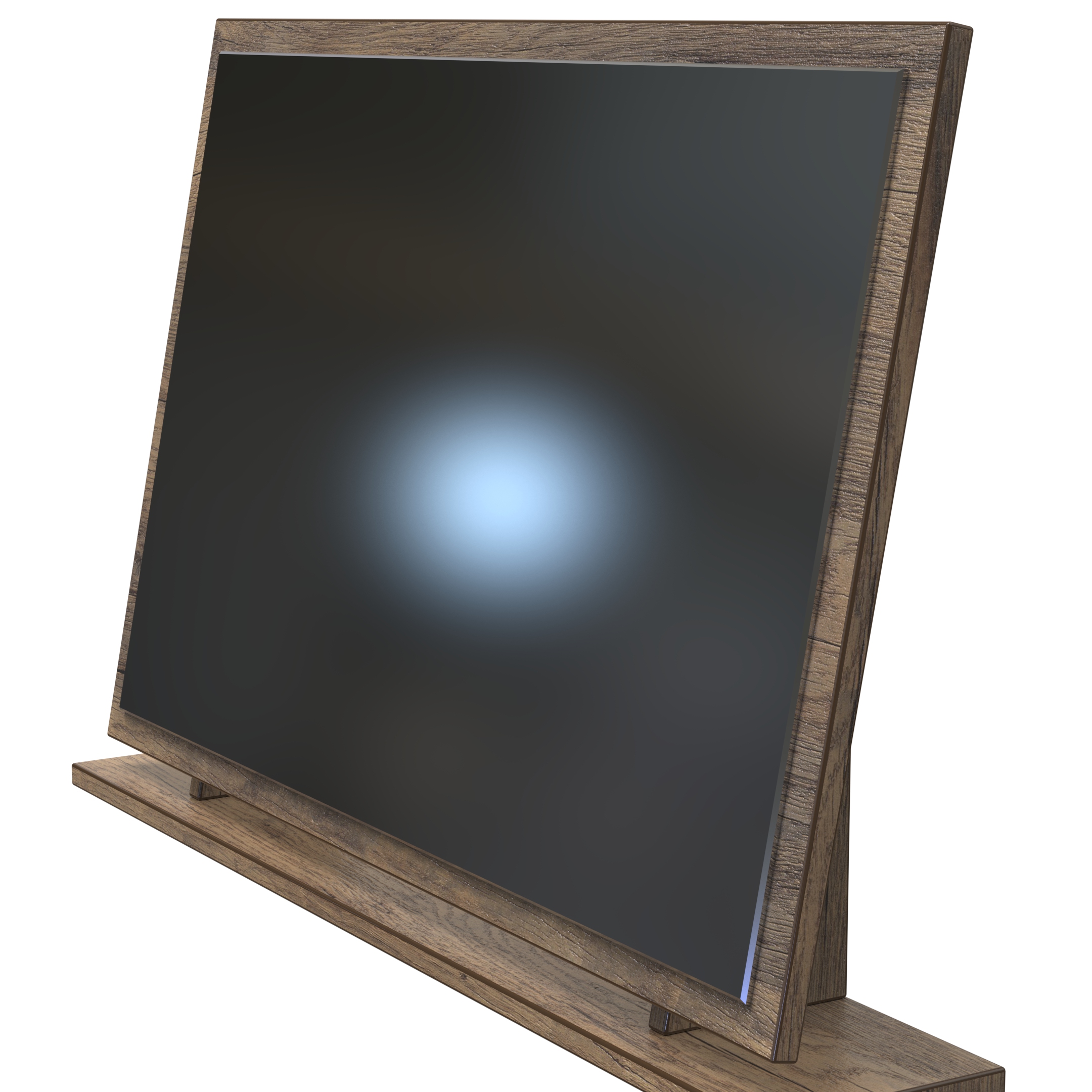 Nashville Large Mirror in White Matt & Vintage Oak by Welcome Furniture | Style Our Home