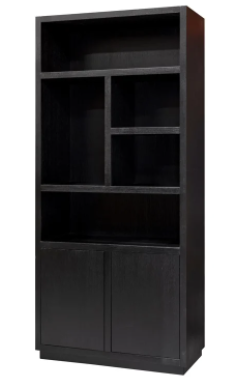 Oakura Black 2 - Door Bookcase by Richmond Interiors | Style Our Home 