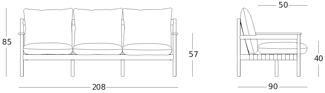 Oda 3 Seater Lounge Sofa by Vincent Sheppard | Style Our Home