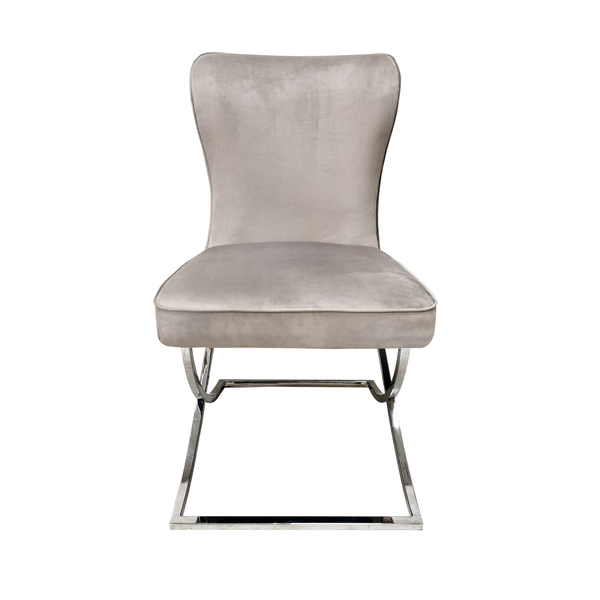Hugo Taupe Chair by Indus Valley