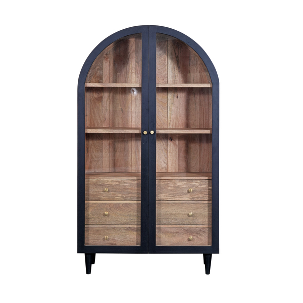 Iconic 2 Door Glass Cabinet by Indus Valley
