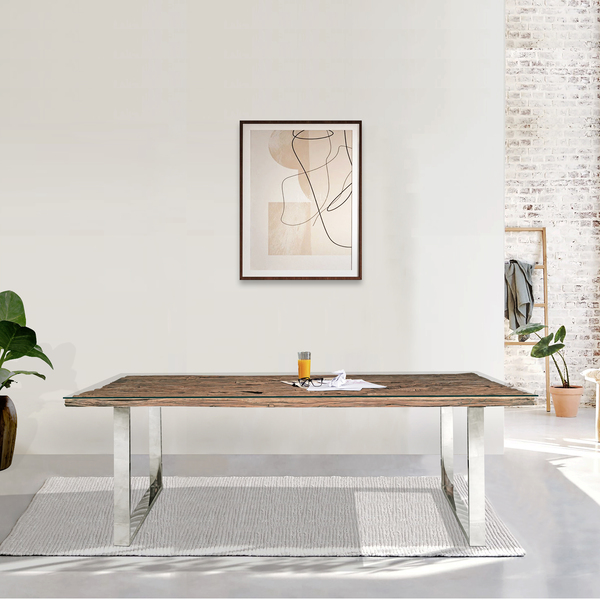 Railway Sleeper 220cm Dining Table by Indus Valley