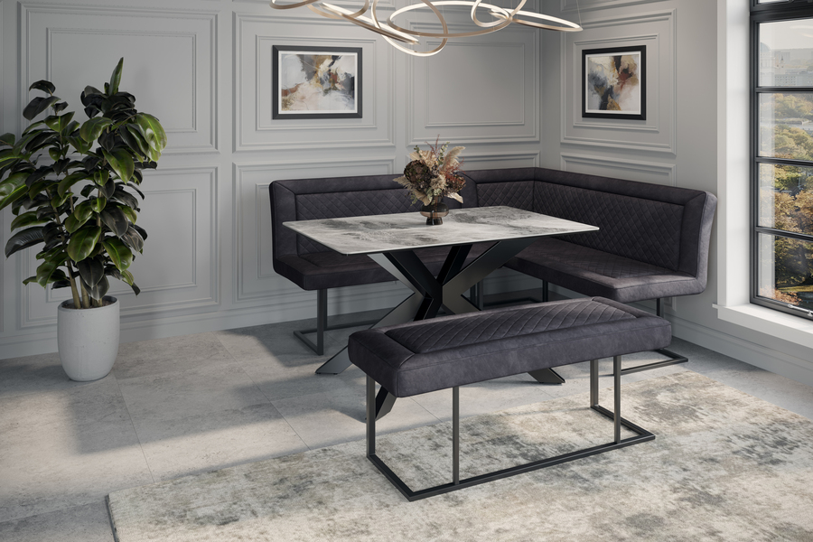 Apollo Corner Bench Set - Right Hand Facing by Indus Valley