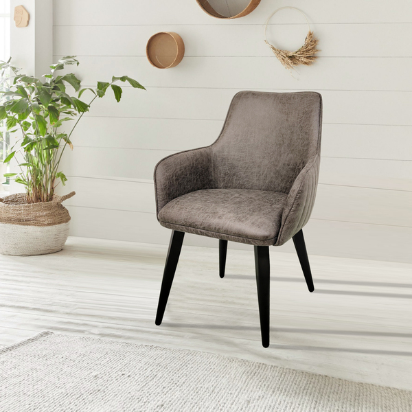 L25 Vintage Grey Chair by Indus Valley