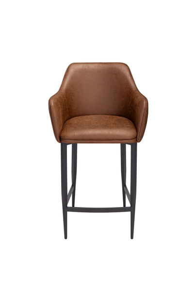 L35 Vintage Tan Stool by Indus Valley