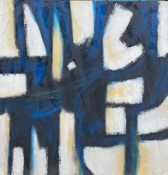 Blue and White Abstract by Monologue | Style Our Home