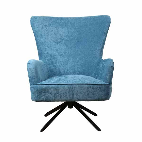 Buick Armchair - Chenille Ocean by Monologue | Style Our Home