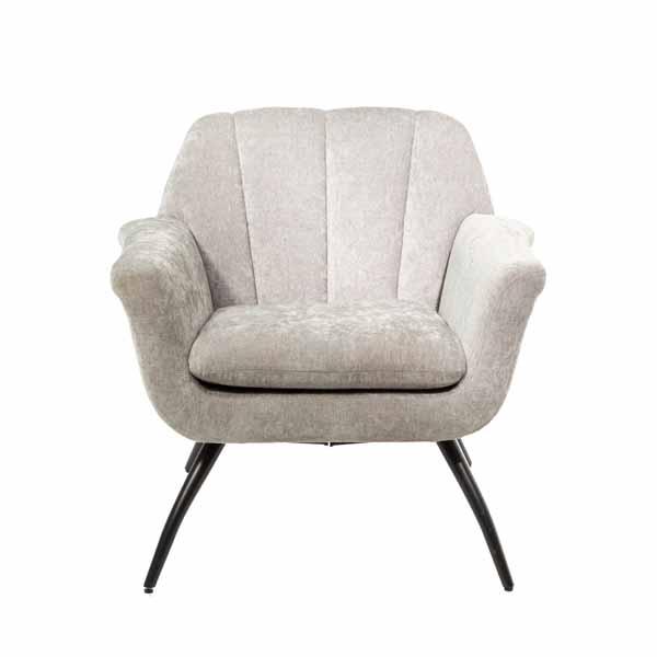 Shelby Cocktail Chair - Chenille Grey by Monologue | Style Our Home