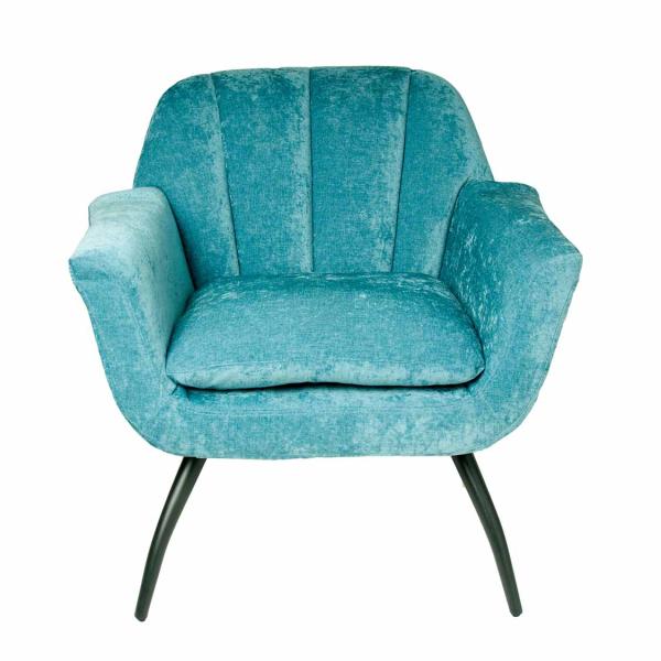 Shelby Cocktail Chair - Chenille Ocean by Monologue | Style Our Home