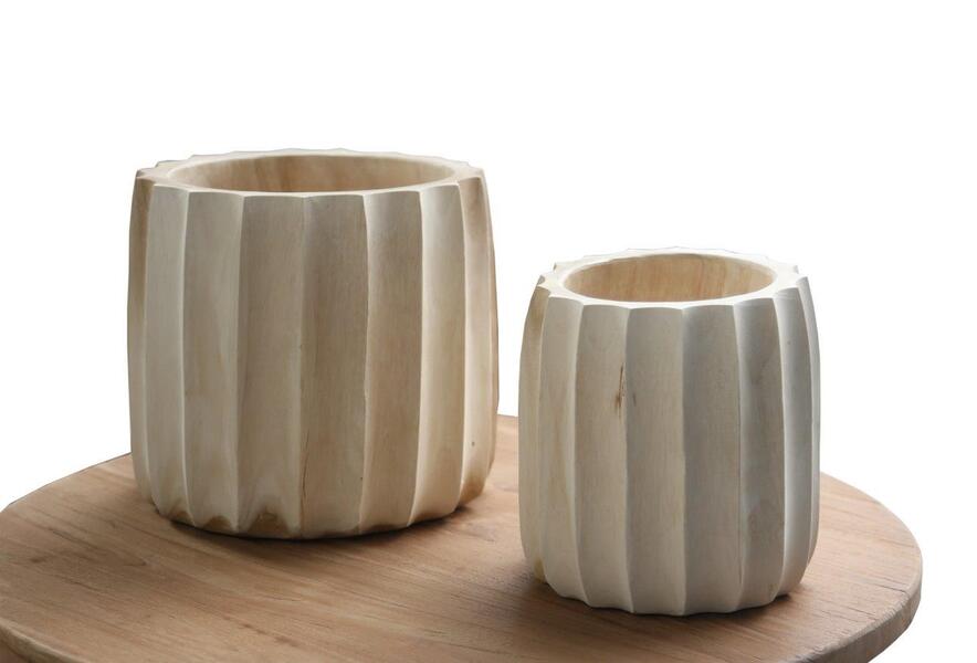 Flores Scallop Pots - Set of 2 by Monologue | Style Our Home
