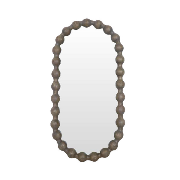 Carob Oval Mirror - Greywash by Monologue | Style Our Home
