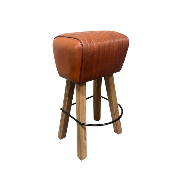 Gladstone Pommel Stool Tan by Monologue | Style Our Home