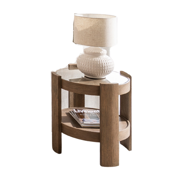 Ardennes Round Lamp Table by Monologue | Style Our Home