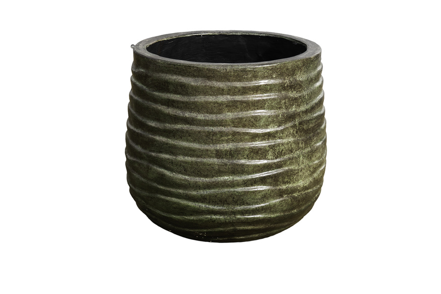 Ribbed Pot - Antique Green by Monologue | Style Our Home