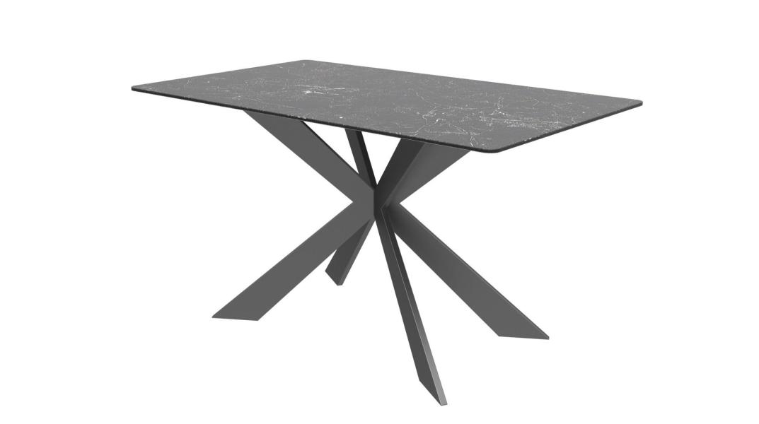 Apollo Black Dining Table by Indus Valley