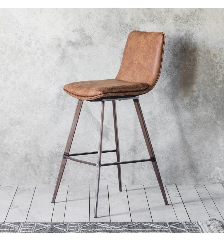 Palmer Brown Stool (a pair) - Style Our Home