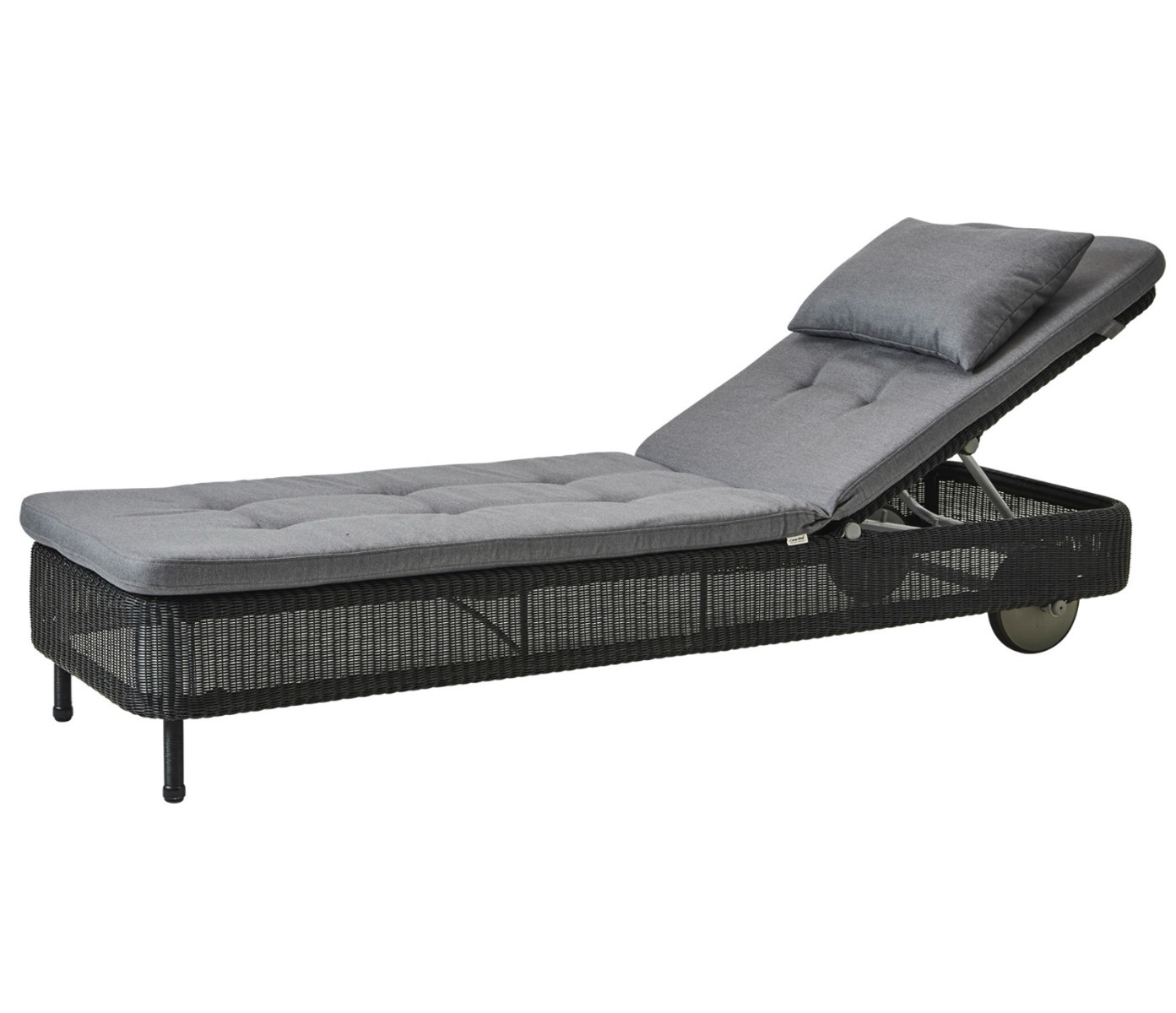 Presley Black Sunbed - Grey Natté by Cane-line | Style Our home