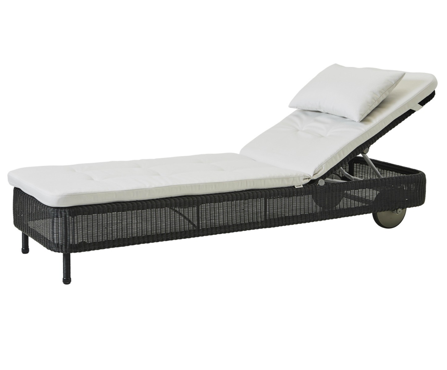 Presley Black Sunbed - White Natté by Cane-line | Style Our home