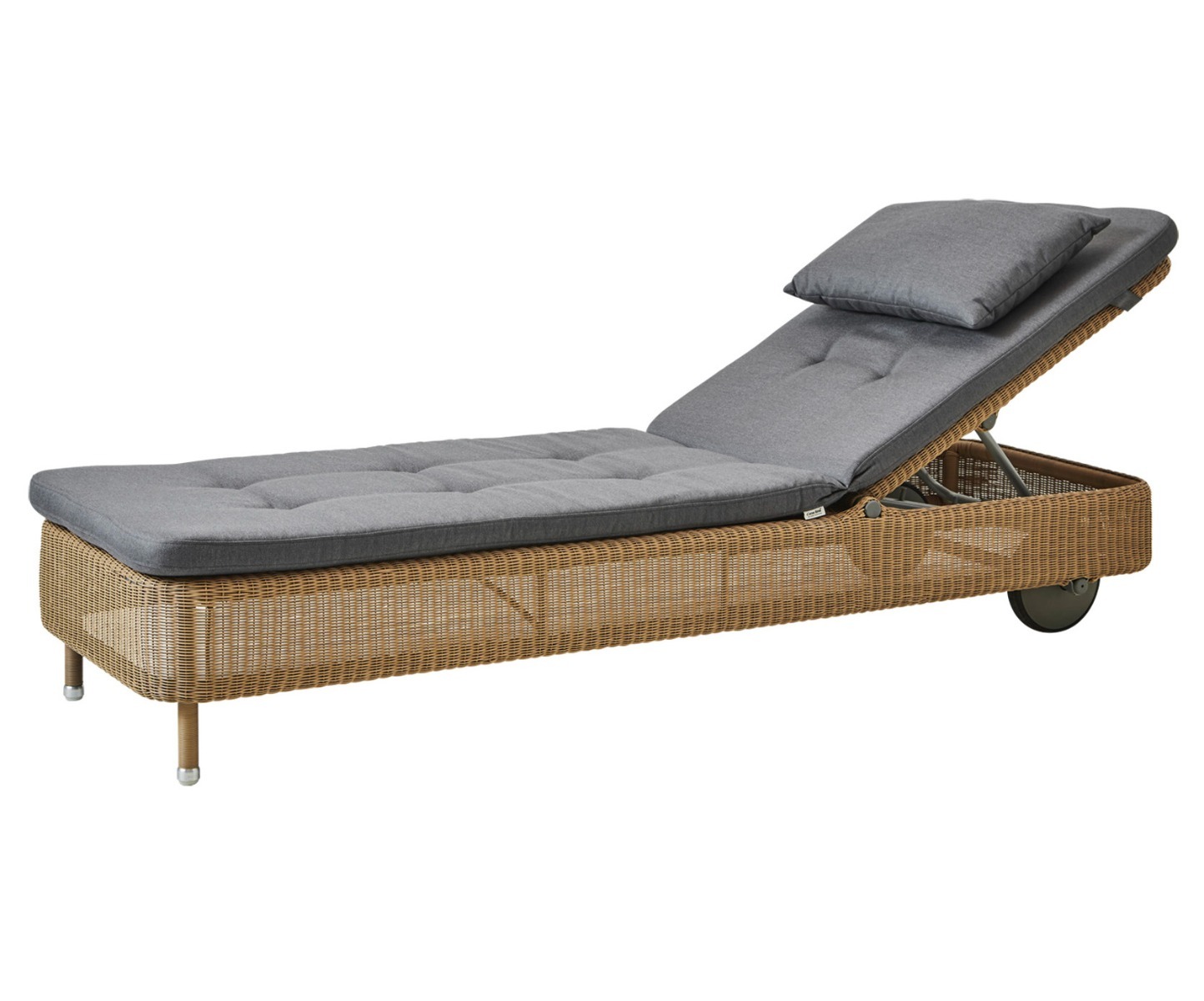 Presley Natural Sunbed - Grey Natté by Cane-line | Style Our home