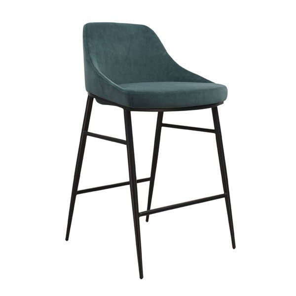 Vai Bar Stool - Massa Green Velvet by Tommy Franks | Style Our Home