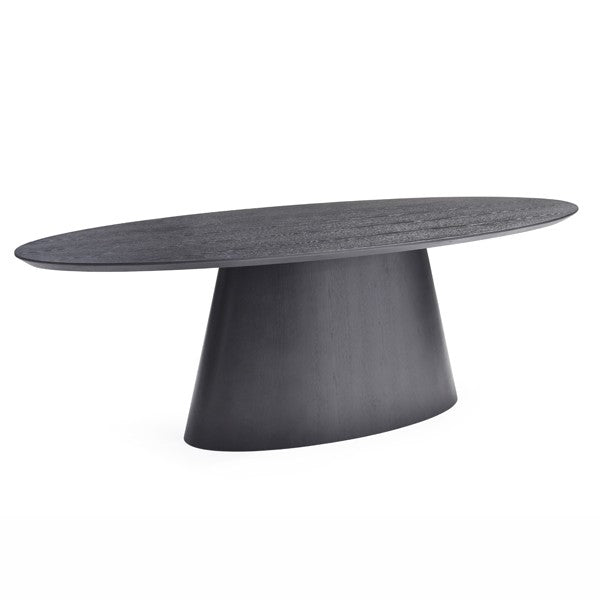 Tavamo Dining Table - Oval - Black Oak by Tommy Franks | Style Our Home