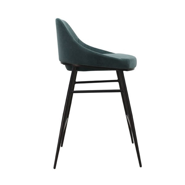 Vai Bar Stool - Massa Green Velvet by Tommy Franks | Style Our Home