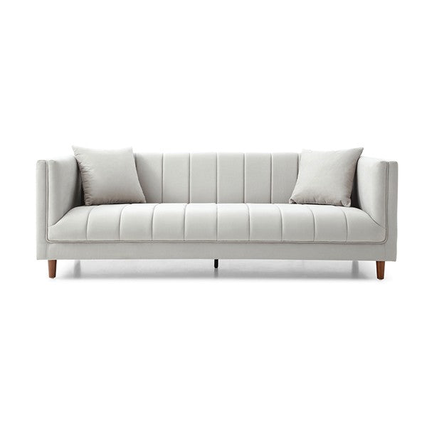 Regency 3-Seater Sofa - Nappa French Grey by Tommy Franks | Style Our Home