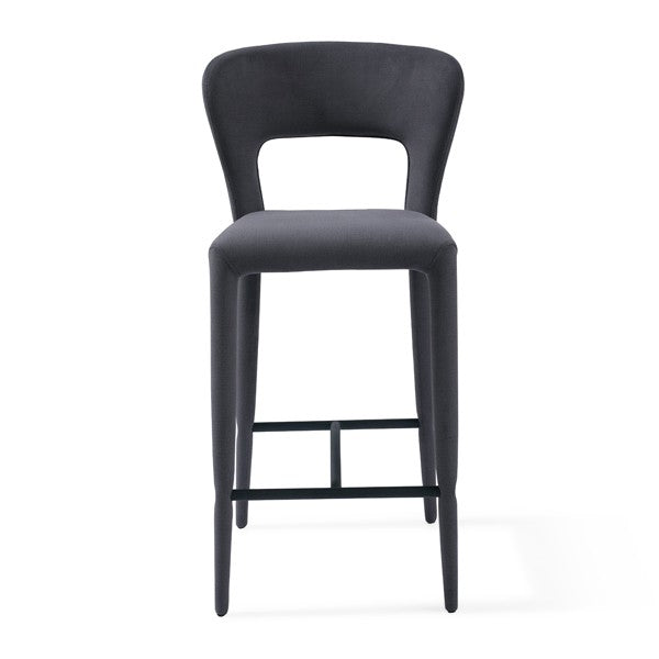 Pari I Bar Stool - Luxe Cinder Grey by Tommy Franks | Style Our Home