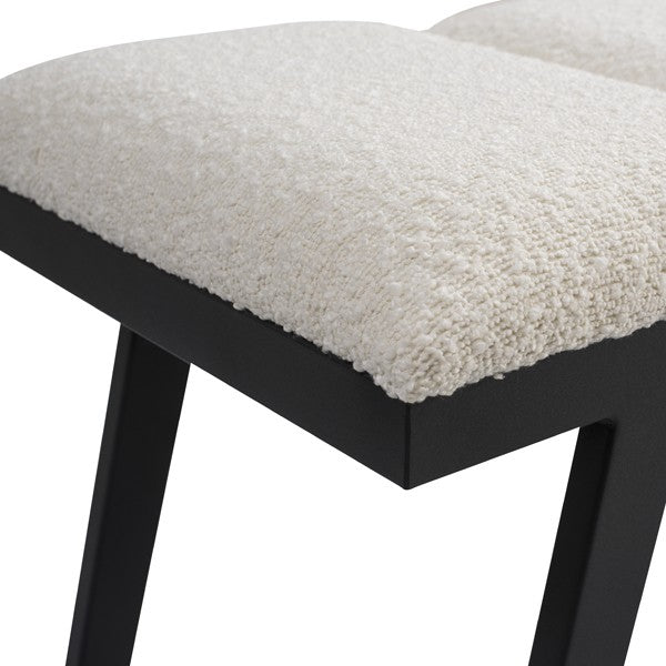 Ponce Bench - Chex Polar Bouclé by Tommy Franks | Style Our Home