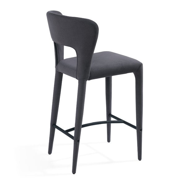 Pari I Bar Stool - Luxe Cinder Grey by Tommy Franks | Style Our Home