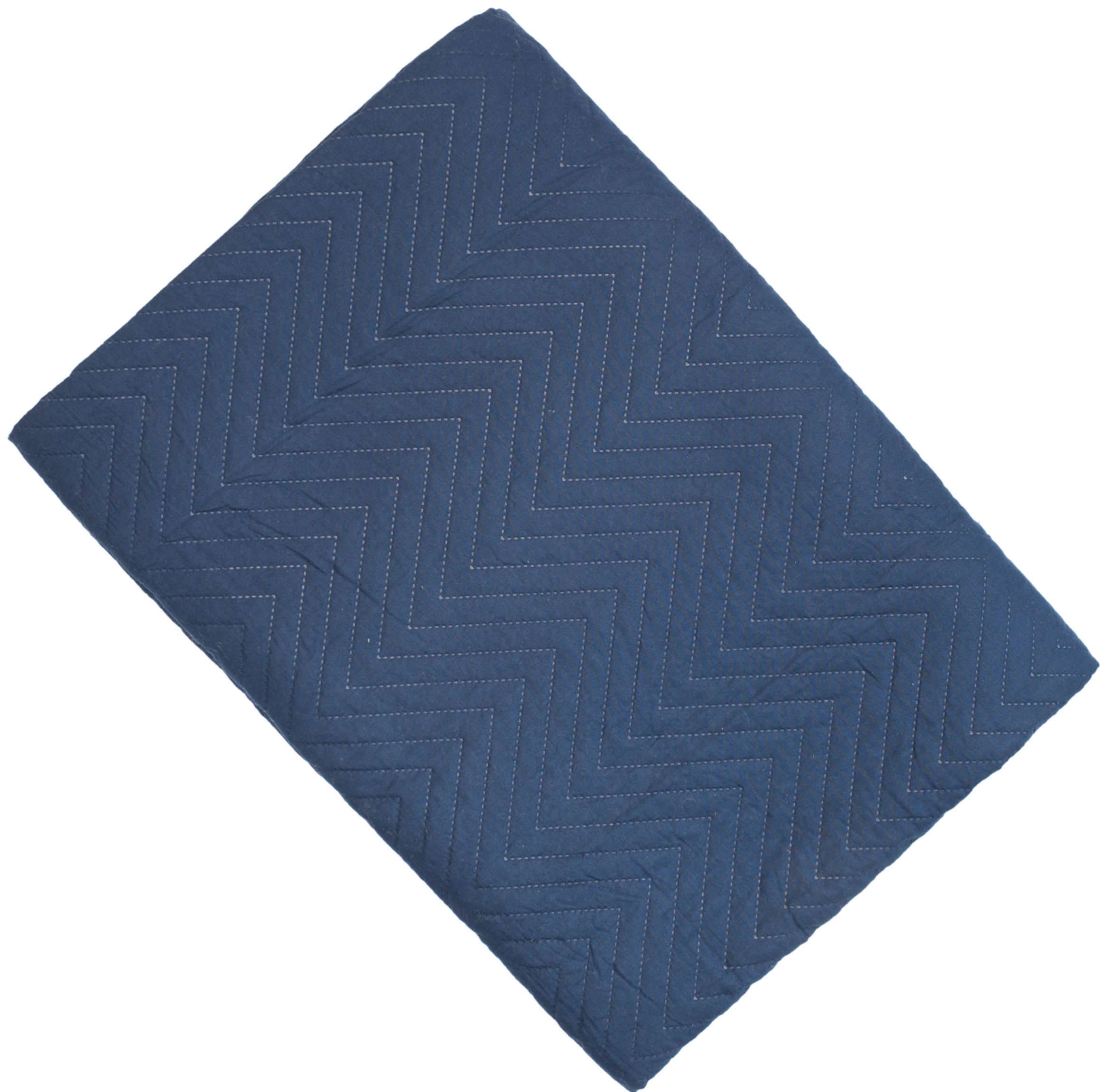 Cotton Like Chevron Quilt Navy by Malini | Style Our Home