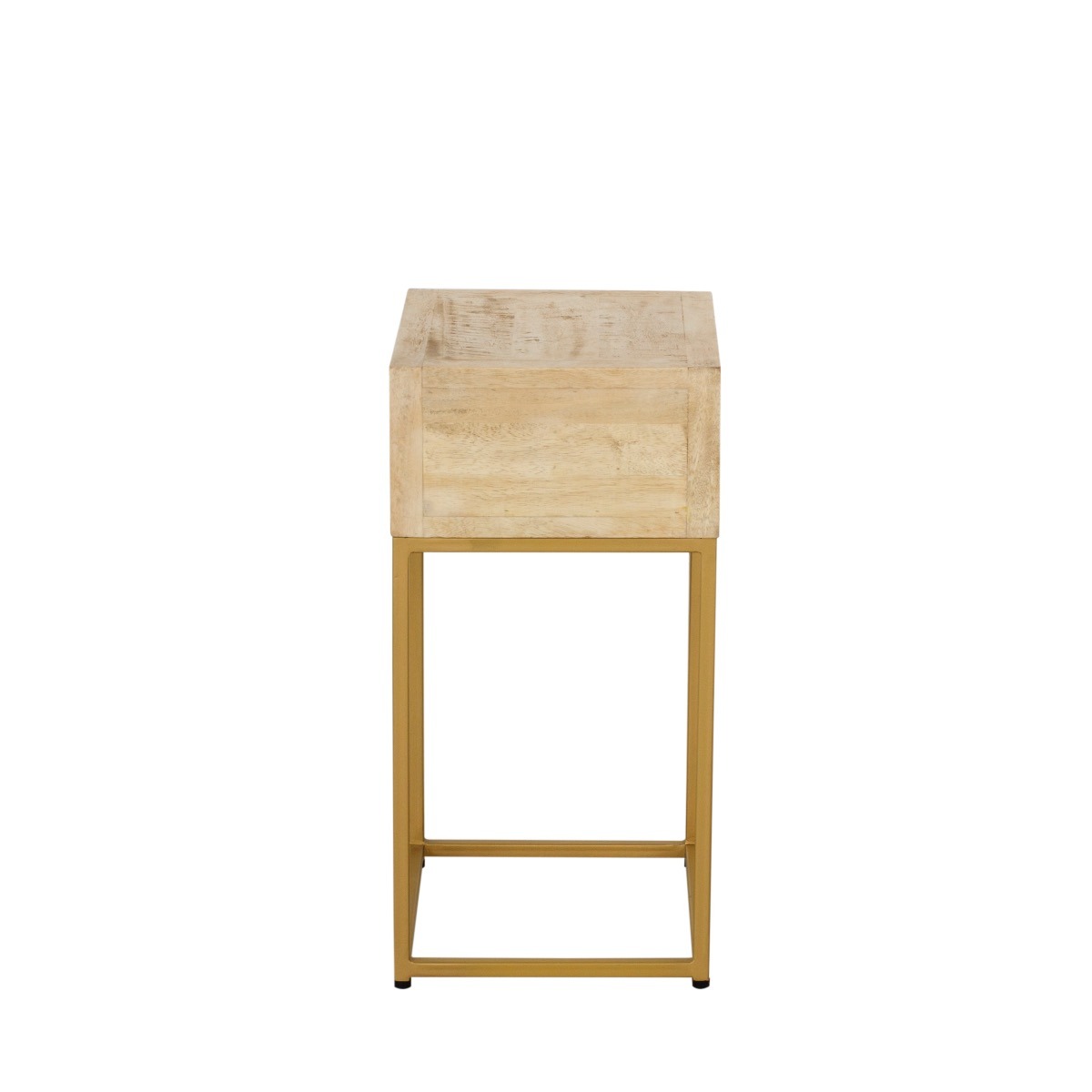 Rattan 1 Draw Side Table