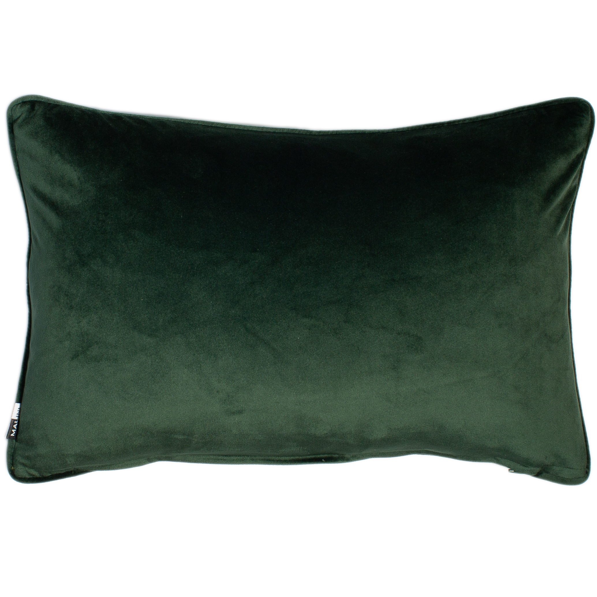 Matt Poly Velvet With Piping Pinegreen by Malini | Style Our Home