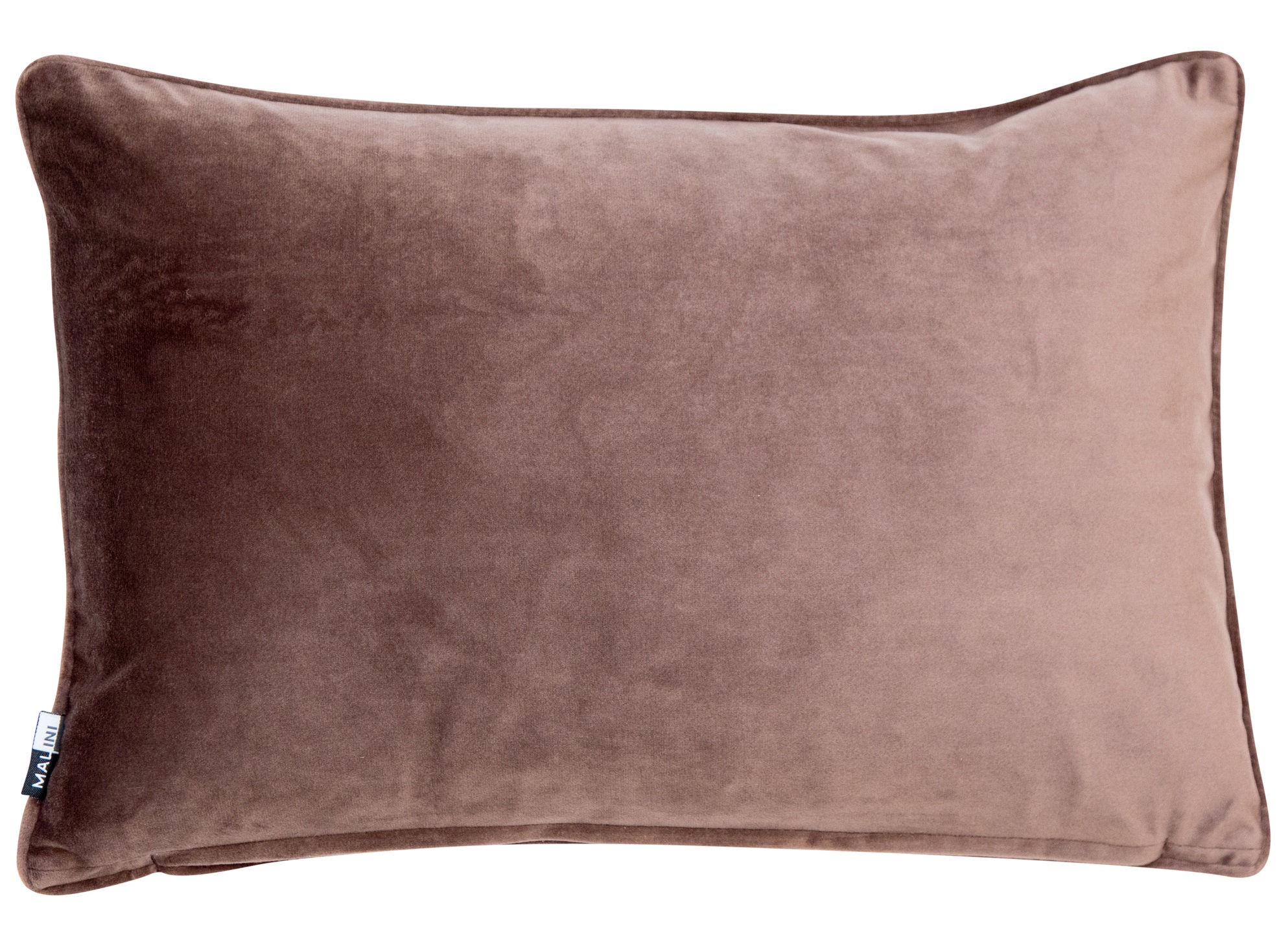 Matt Poly Velvet With Piping Truffle by Malini | Style Our Home