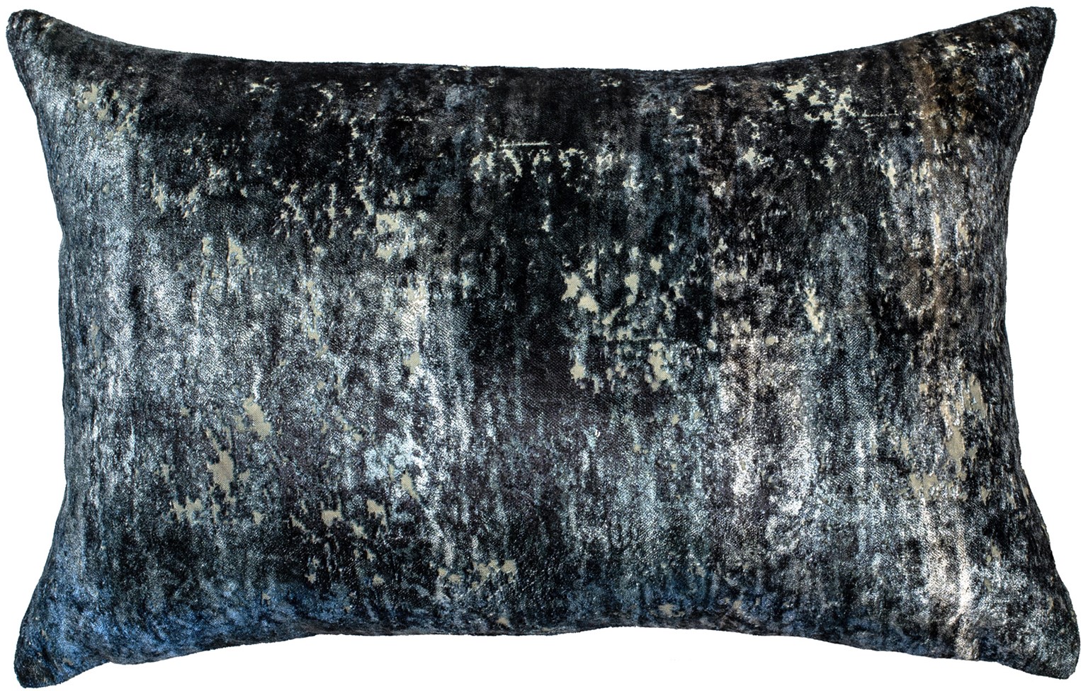 Blue Velvet Distressed Cushion by Malini | Style Our Home