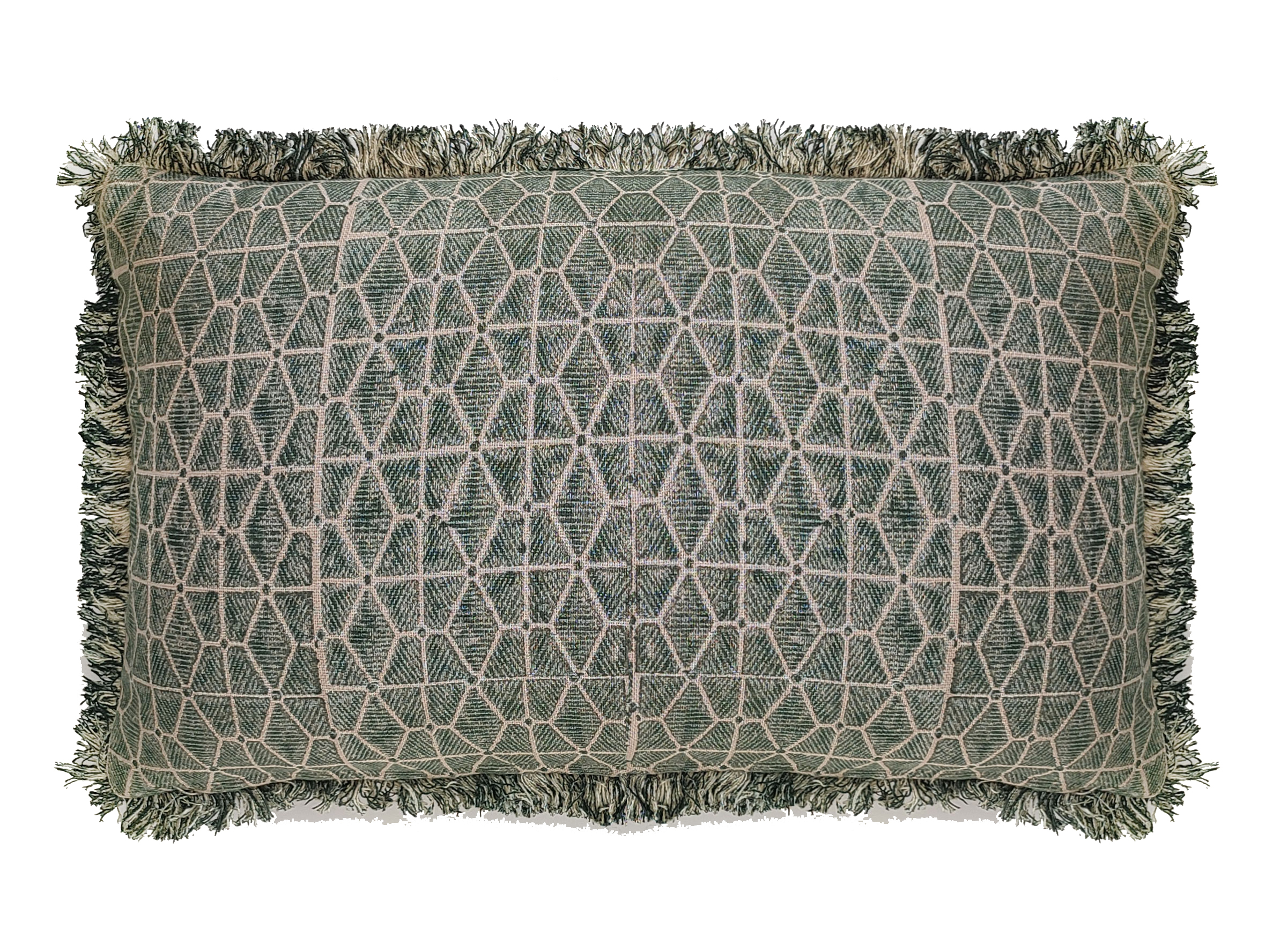 Geo Block Print Green by Malini | Style Our Home