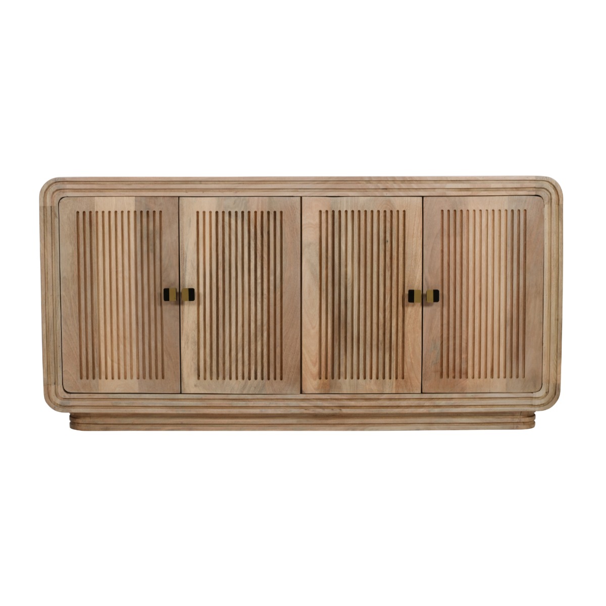 Calderwood Carved Mango Wood 4 Doors Large Sideboard by Karvello Designs | Style Our Home