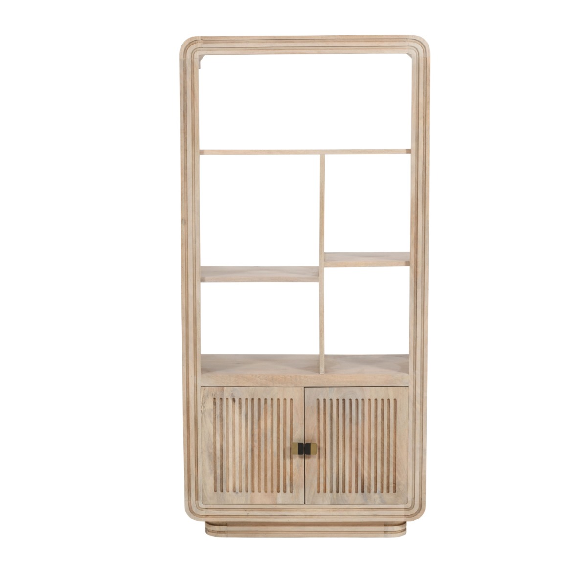 Calderwood Carved Mango Wood Bookcase by Karvello Designs | Style Our Home