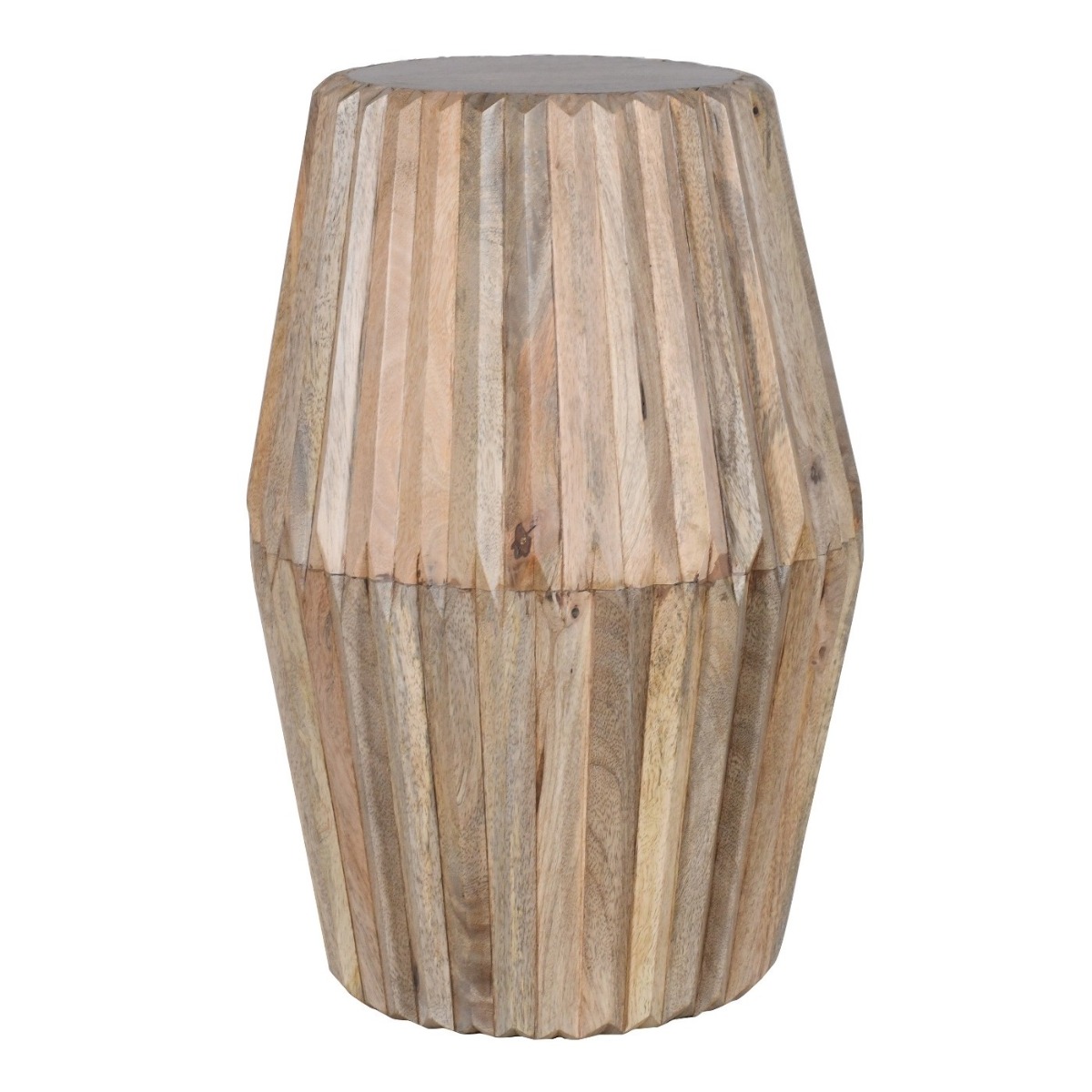 Calderwood Carved Mango Wood Side Table by Karvello Designs | Style Our Home