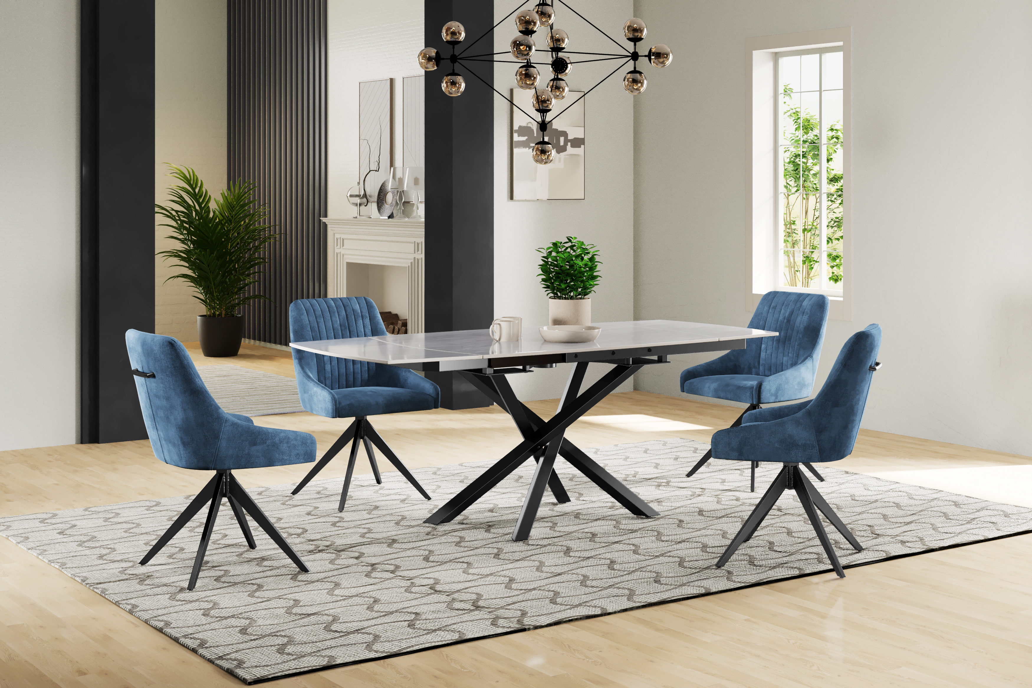 Envo Ceramic Pearla Grey 120-180 - Ext Gloss by Heritance Furniture | Style Our Home