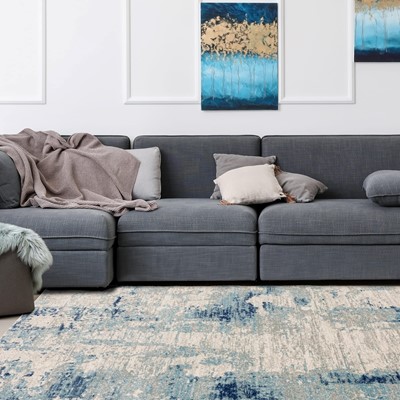 Nova Mirage Blue Rug by Asiatic London | Style Our Home