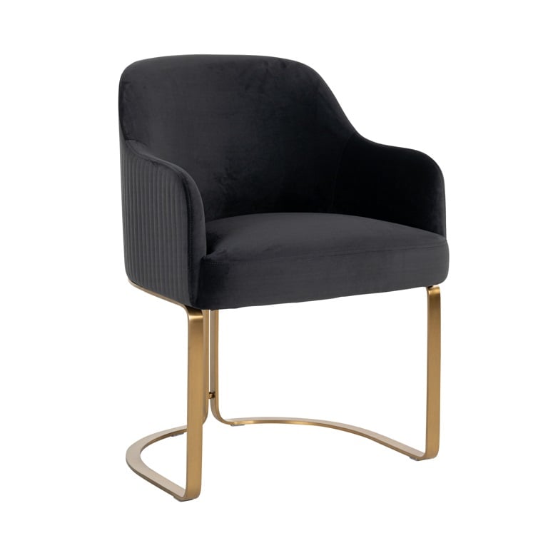 Hadley Antraciet Velvet Chair by Richmond Interiors | Style Our Home